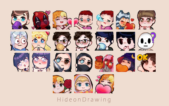 all my emotes